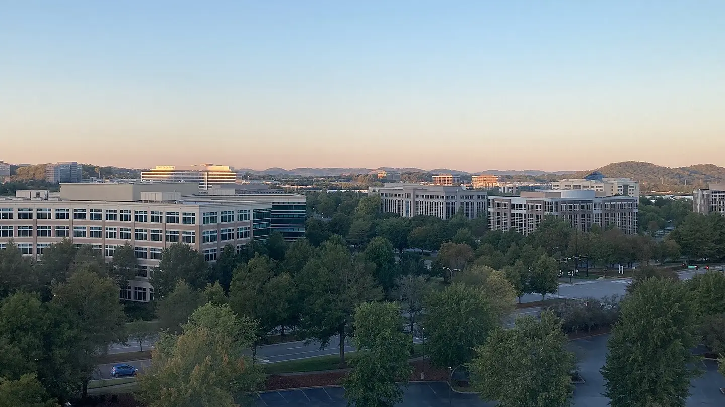 Franklin and Cool Springs skyline in early morning light